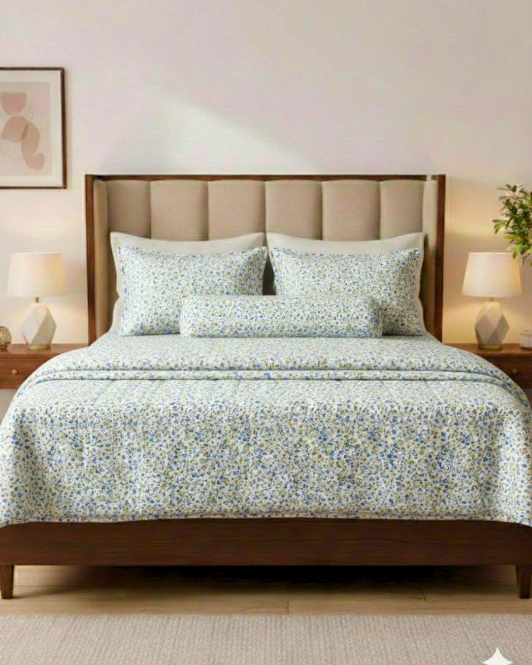 Frosted Bloom 5-Piece AC Katha Set